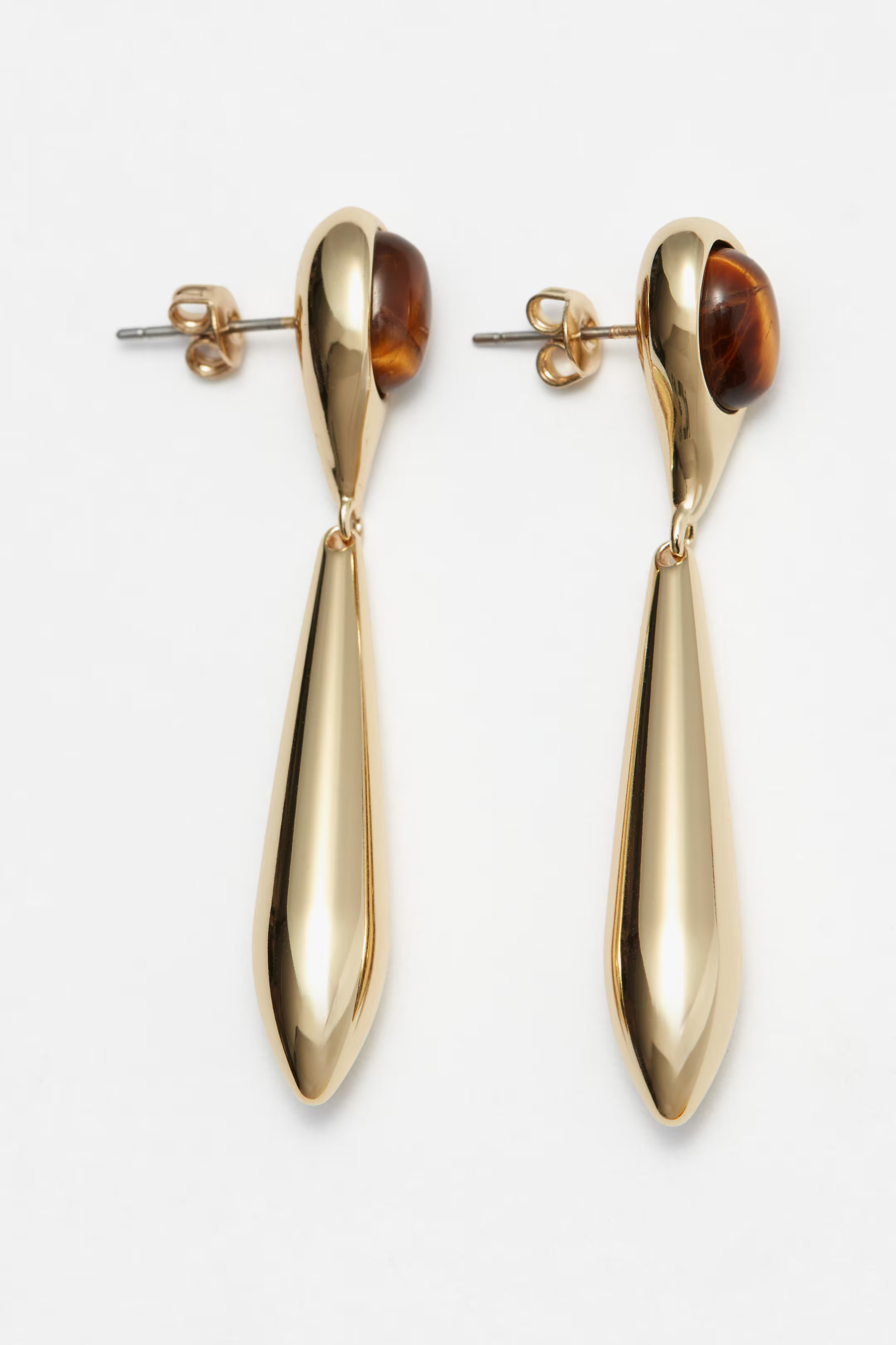 Teardrop-Pendant Stone Earrings | H&M (UK, MY, IN, SG, PH, TW, HK)