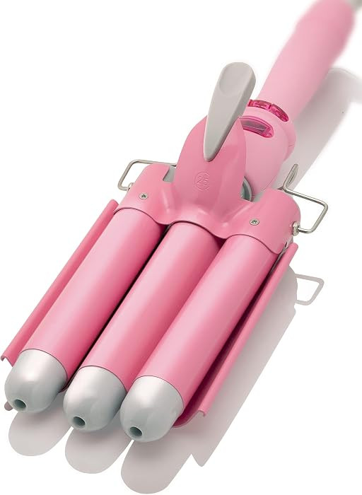 Alure Three Barrel Curling Iron Wand Hair Waver with LCD Temperature Display - 1 Inch Ceramic Tou... | Amazon (US)