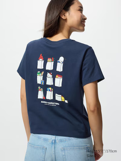 Sanrio characters UT Graphic T-ShirtColor: 69 NAVYSize: WOMEN SXXSXSSMLXLXXLCheck my sizeGet help... | UNIQLO (US)