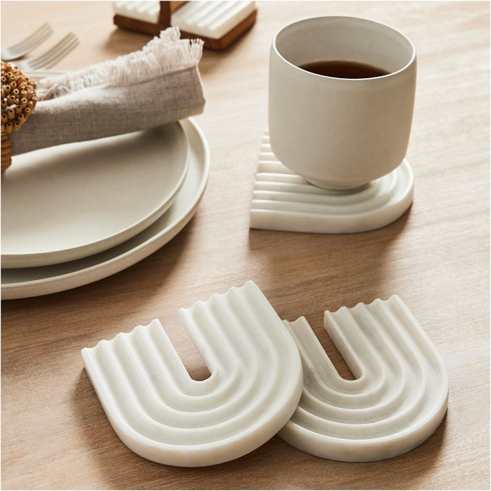 Grooved Coaster Sets | West Elm (US)