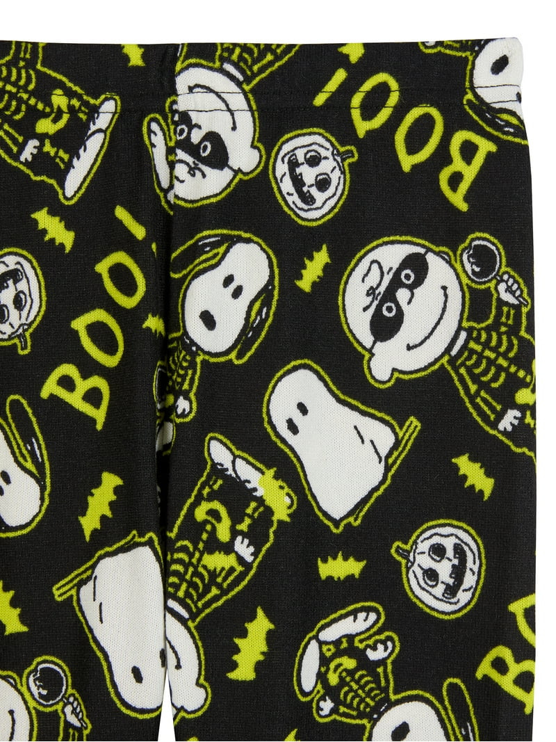Peanuts Boys Halloween Snug Fit Long Sleeve Top and Sleep Pants Pajama Set, 2-Piece, Sizes 4-12 | Walmart (US)