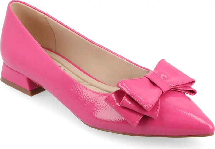 Ophelia Bow Pointed Toe Flat (Women) | Nordstrom Rack