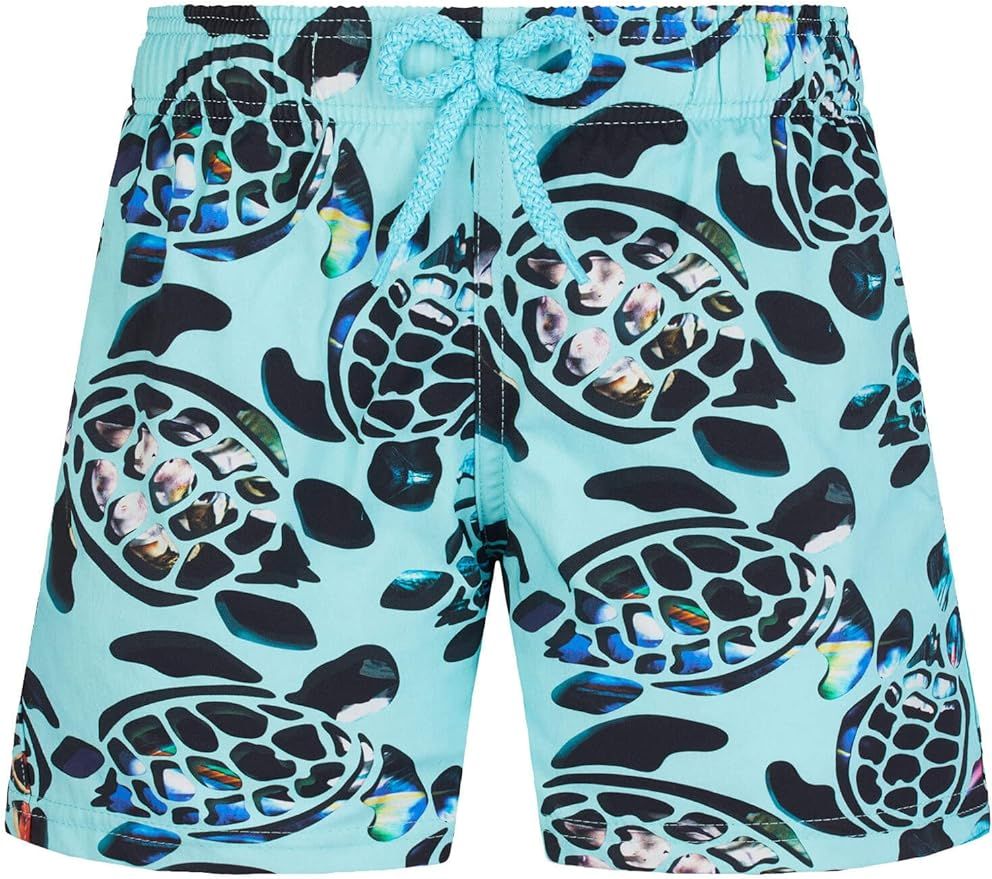 Vilebrequin Boys Stretch Swim Trunks Screen Turtles | Amazon (US)