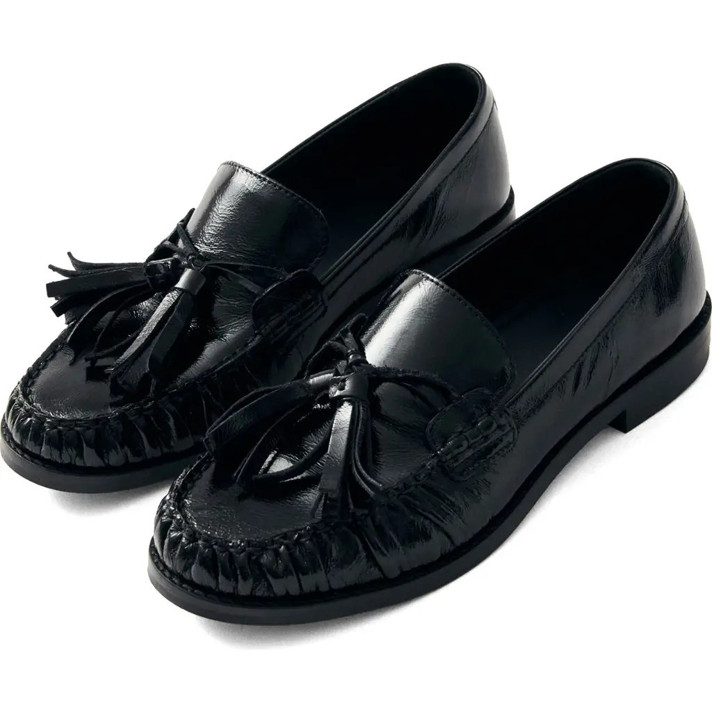 ALOHAS Marietta Tassel Loafer in Black at Nordstrom, Size 10-10.5Us | Nordstrom