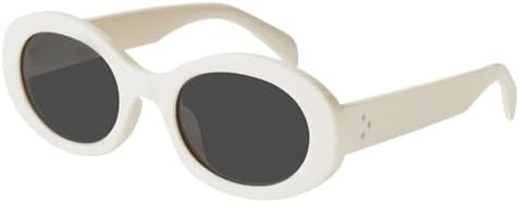 mosanana Oval Retro Trendy Sunglasses for Women 90s Style MS52371 | Amazon (US)