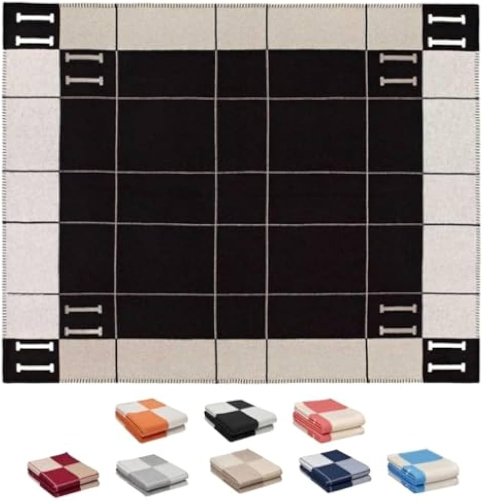 h Blanket Soft Throw Blanket Faux Fleece Cashmere Plaid Warm Shawl Thick Knitted Plush Cozy Comfy... | Amazon (US)