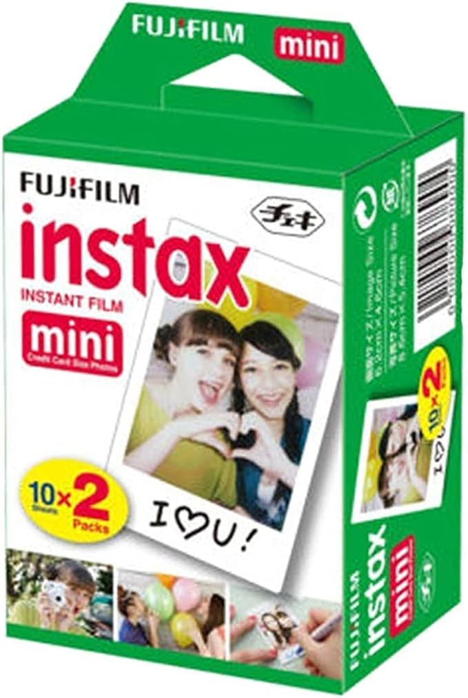 Fujifilm INSTAX Mini Instant Film 2 Pack = 20 Sheets (White) for Fujifilm Mini 8 & Mini 9 Cameras... | Amazon (US)