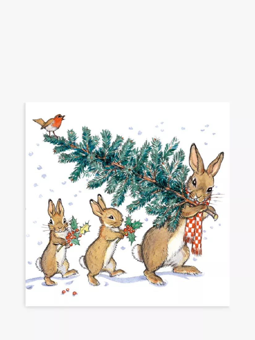 Museums & Galleries Bringing Home the Tree Charity Christmas Cards, Pack of 8 | John Lewis (UK)