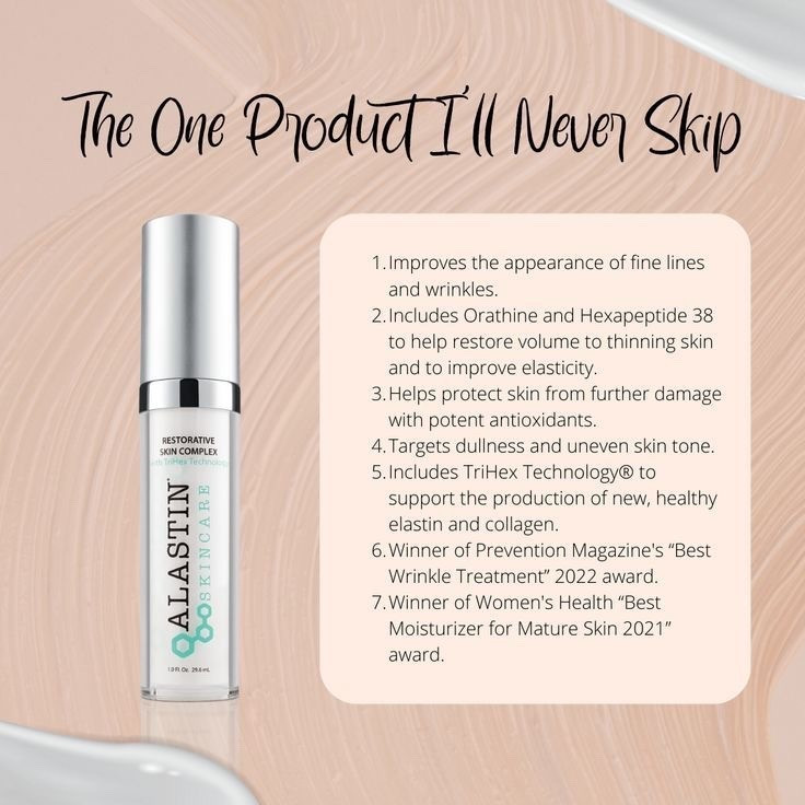 If you’ve ever asked me, “What’s the one product I should invest in?” — this is it. Alastin’s Restorative Skin Complex is my holy grail. It’s the one product I never skip, no matter what else I’m testing or layering. Why? Because it works on everything: fine lines, wrinkles, tone, texture, and even that dull, tired look your skin gets when it’s stressed or just... blah.

The secret sauce? TriHex Technology®—Alastin’s patented blend of peptides that clears out old, damaged collagen and elastin while helping your skin rebuild new, healthy fibers. Think of it as hitting “refresh” on your skin’s structure. Over time, it visibly firms, smooths, and brightens while deeply hydrating and supporting your skin barrier (especially important post-treatment or during perimenopause!).

It’s also loaded with antioxidants to protect against environmental damage and keep inflammation in check—all without causing irritation. It's gentle enough for post-facial skin, yet powerful enough to make real change. If your skincare routine feels “meh” lately or your skin’s not bouncing back like it used to, this is the product that changes everything.

If you’re only going to splurge on one thing—make it this.

#LTKStyleTip #LTKOver40 #LTKBeauty