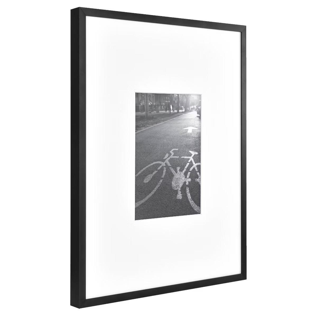 Thin Gallery Matted Photo Frame Black - Threshold™ | Target