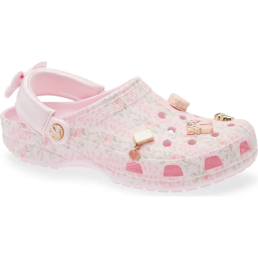 CROCS x LoveShackFancy Floral Classic Clog in Pink Milk at Nordstrom, Size 10 Women's | Nordstrom