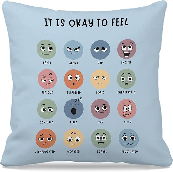 Nogrit Counseling Office Must Haves Throw Pillow Cover, Calming Corner, Mental Health Pillowcase ... | Amazon (US)