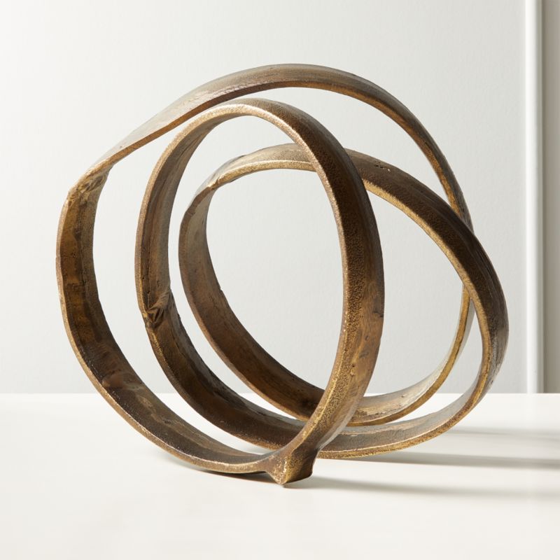 Lasso Brass Spiral Sculpture + Reviews | CB2 | CB2