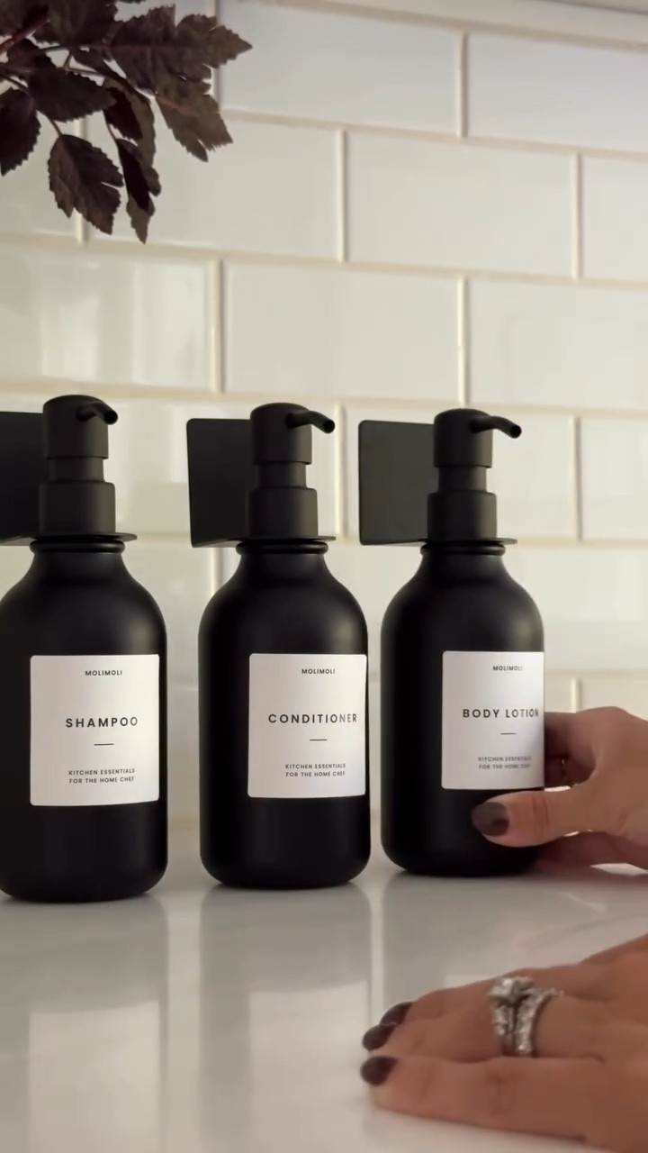 Elevate your bathroom with these look for less bathroom dispensers 🫧

This set contains three sleek bottles, ultra-clean 3M adhesive wall brackets for effortless mounting, and six minimalist waterproof labels for Shampoo, Conditioner, Body Wash & more! 

Bathroom organization | bathroom design | bathroom must haves | bathroom decor | bathroom shower | organized home | home organization 

#amazonfinds 
#bathroomdispensers
#bathroomorganization 
#bathroomshower 
#bathroomdesignideas 
#holidayhosting 



#LTKFindsUnder50 #LTKHoliday #LTKHome