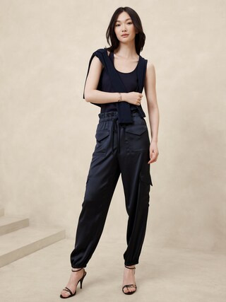Satin Cargo Jogger | Banana Republic Factory | Banana Republic Factory