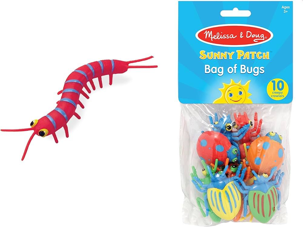 Melissa & Doug Sunny Patch Bag of Bugs (10 pcs) - Pretend Play Insect Toys, Counting And Sorting ... | Amazon (US)