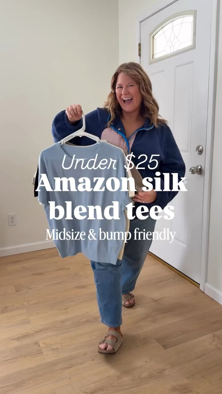 Wearing an XL in my top (has 10% cashmere and 10% silk)!

Barrel jeans - 14 maternity, also linked regular version 
Jacket - XL
Purple linen pants - large
Maxi skirt - XL
Striped pants - XL

#LTKMidsize #LTKBump #LTKSaleAlert