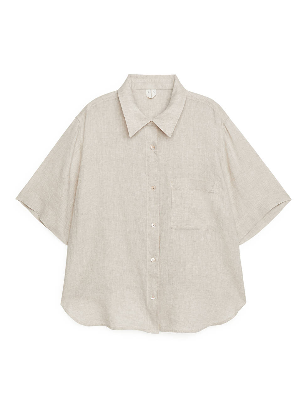 Short-Sleeved Linen Shirt | ARKET (US&UK)