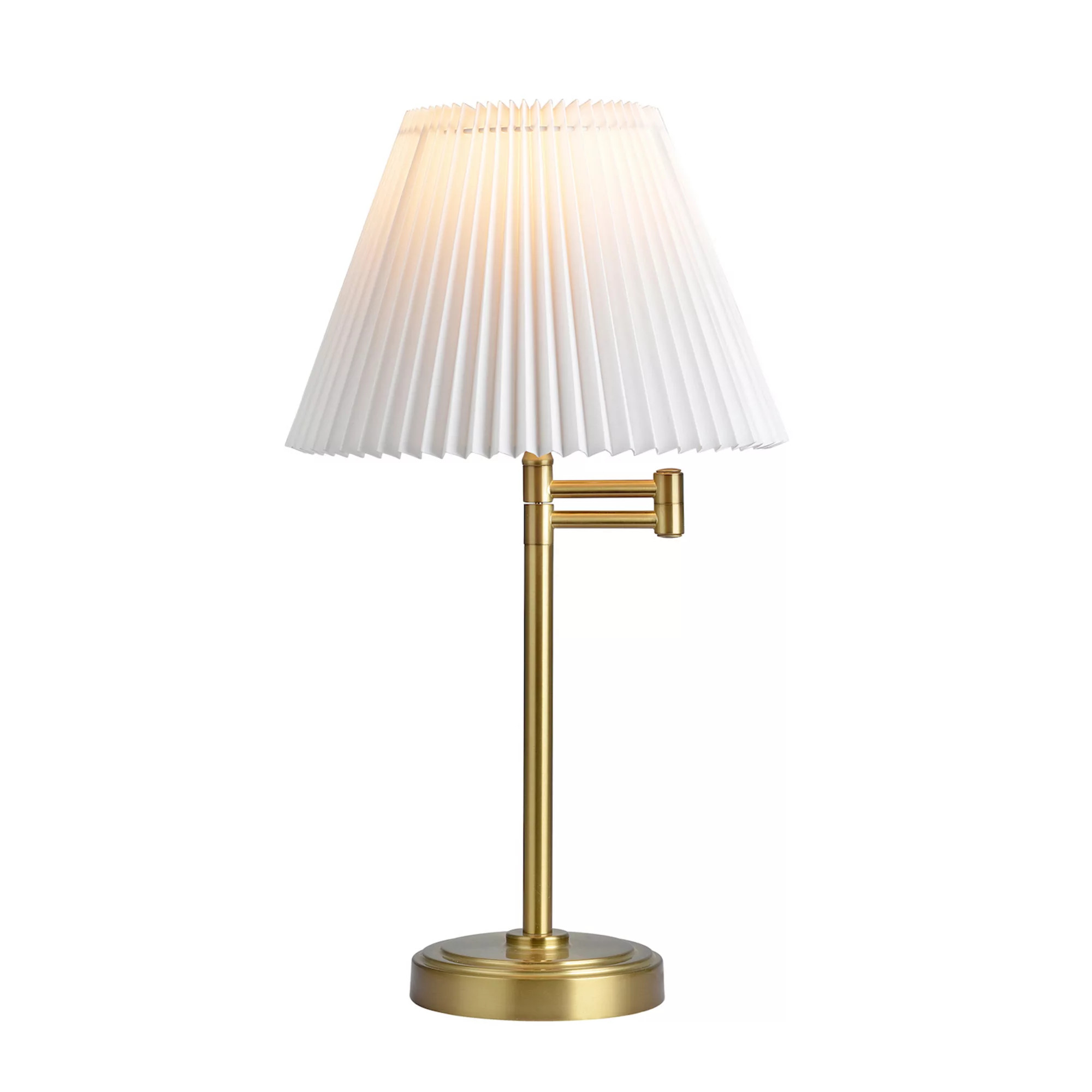 Brushed Brass Swing-Arm Table Lamp | Kohl's