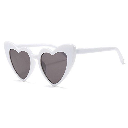 MINCL/New Fashion Love Heart Sexy Shaped Sunglasses For Women Girls Brand Designer Sunglasses UV400  | Amazon (US)