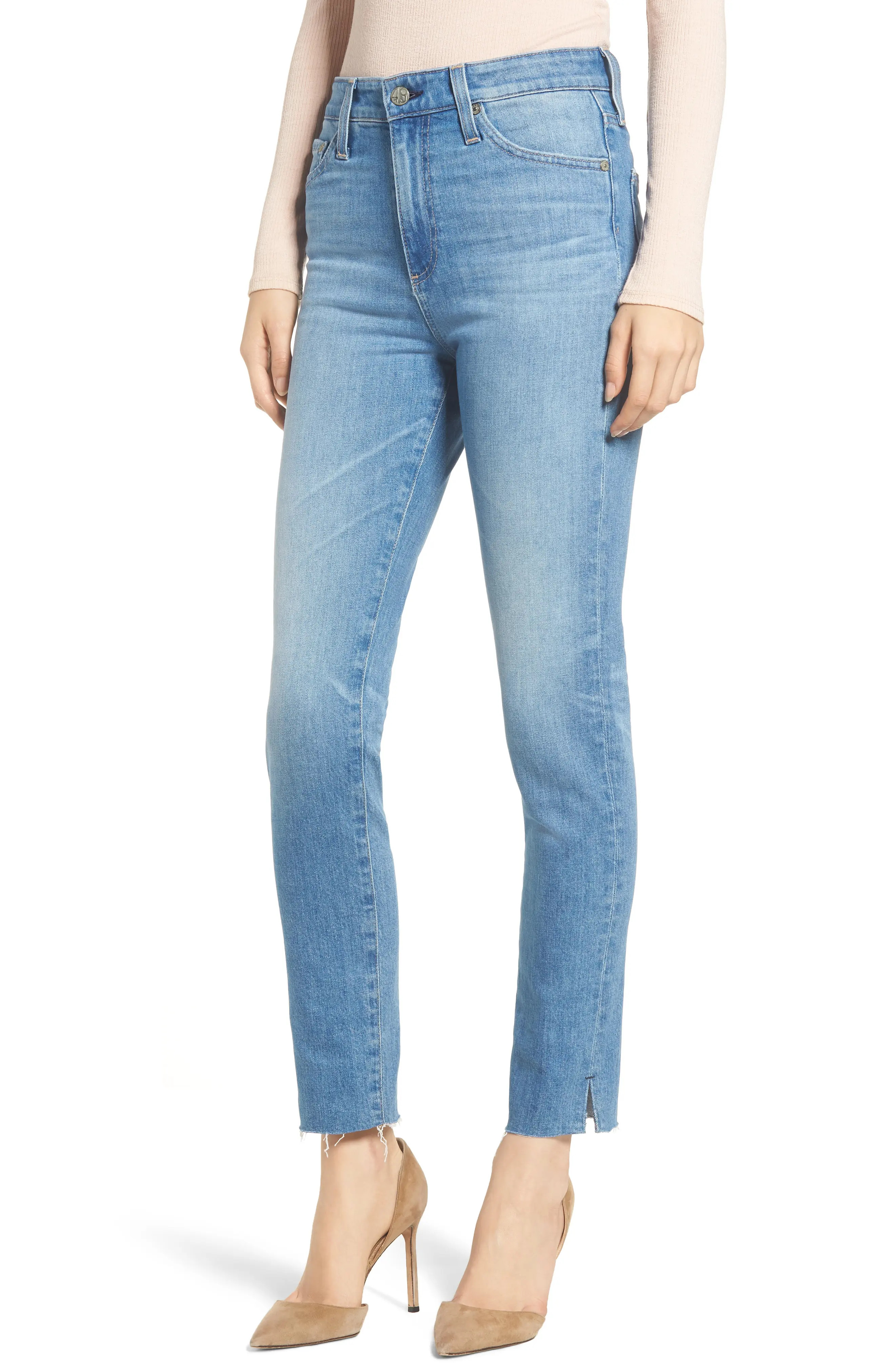 AG Sophia Raw Hem High Waist Ankle Skinny Jeans (13 Years Awestruck) | Nordstrom