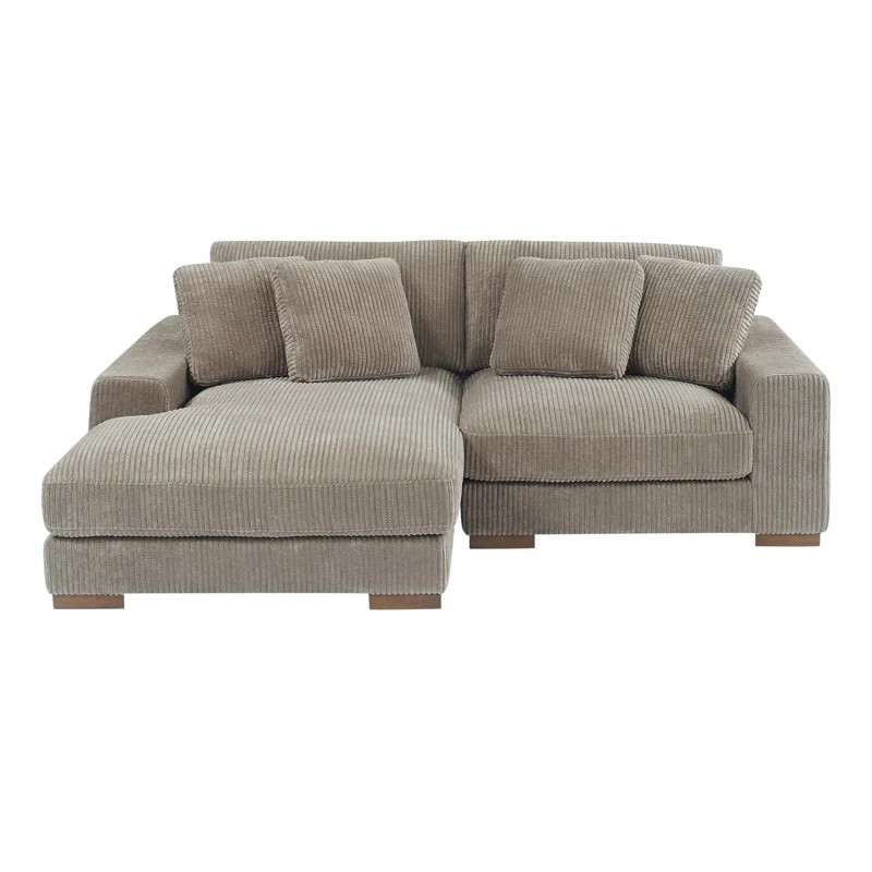 2 - Piece Corduroy Sectional | Wayfair North America