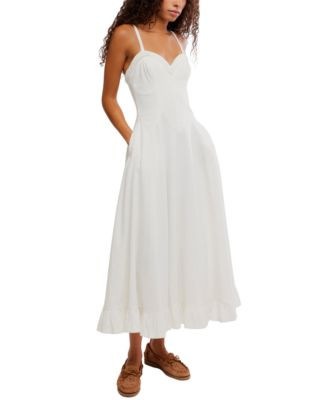 Free People Women's Another Season Sweetheart Neck Midi Dress - Macy's | Macy's