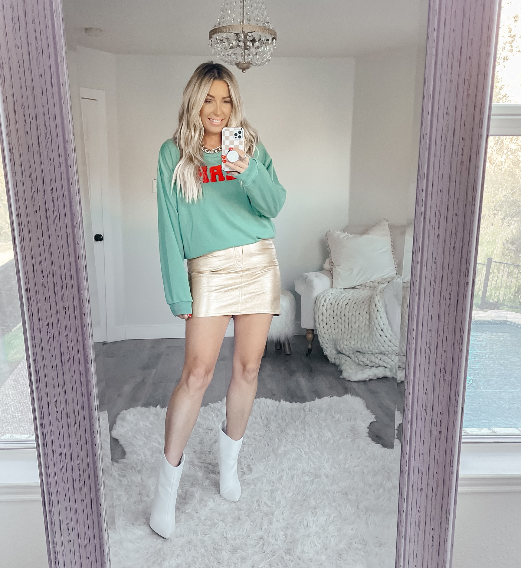 Holiday party outfit outfit sized up to a large in the skirt and large sweater. Booties. Boot. Wedding guest dress. Fall wedding guest. Workwear. Holiday party. Christmas outfit for kids. Christmas party. Wedding guest dress. Family photos outfit SaleSale
Sale 

#LTKHolidaySale #LTKGiftGuide #LTKHoliday