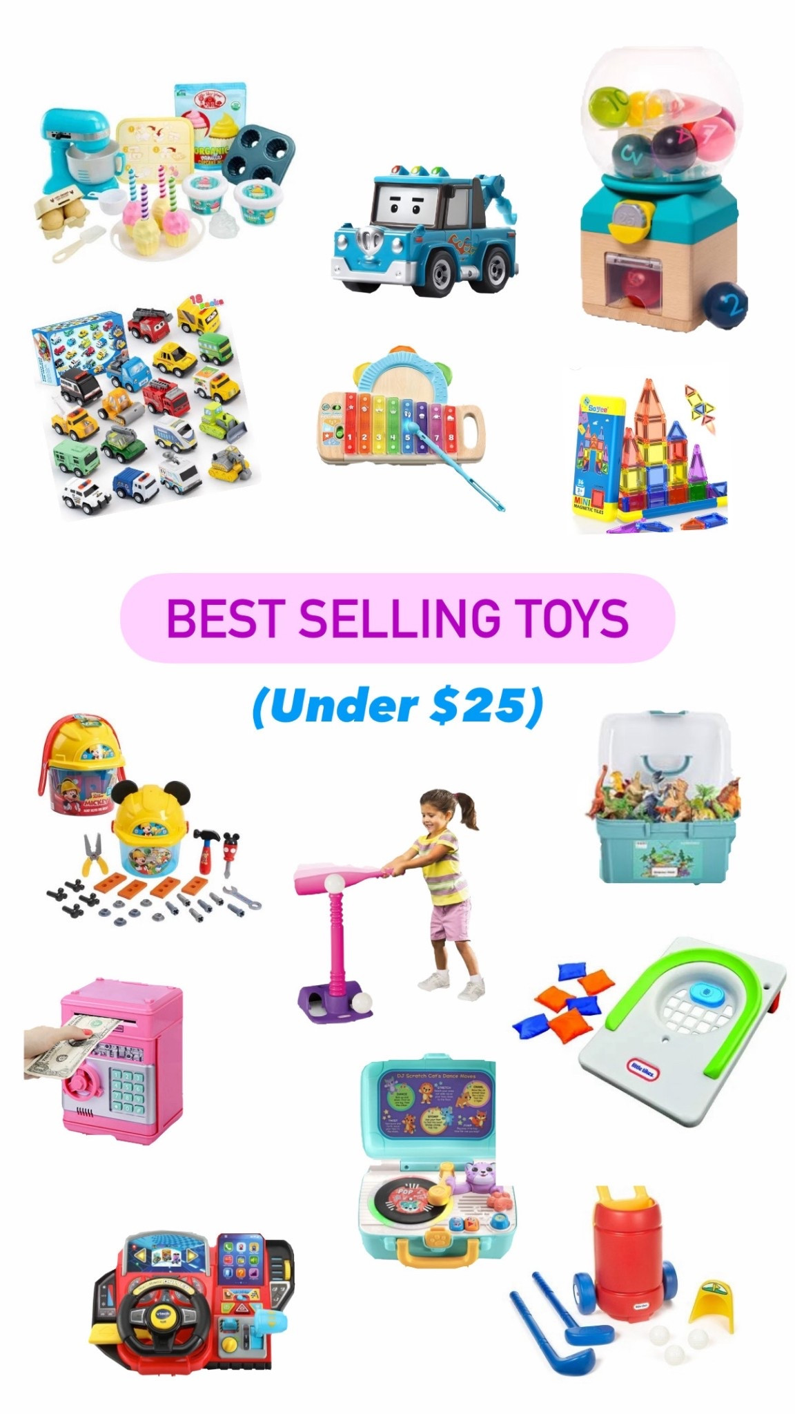 $25 and under Toy Gift Guide for both boys & girls 💜

#LTKToys #LTKMom #LTKFindsUnder25 #GiftsForKids #Under25 #BestSellers #ToddlerToys #KidsGiftIdea #ToyGiftGuide #BoyToys #GirlToys #Disney #LittleTikes #Montessori #KidsGiftGuide #Toys #Gifts #Play#LTKmomlife 

#LTKBaby #LTKKids #LTKSaleAlert