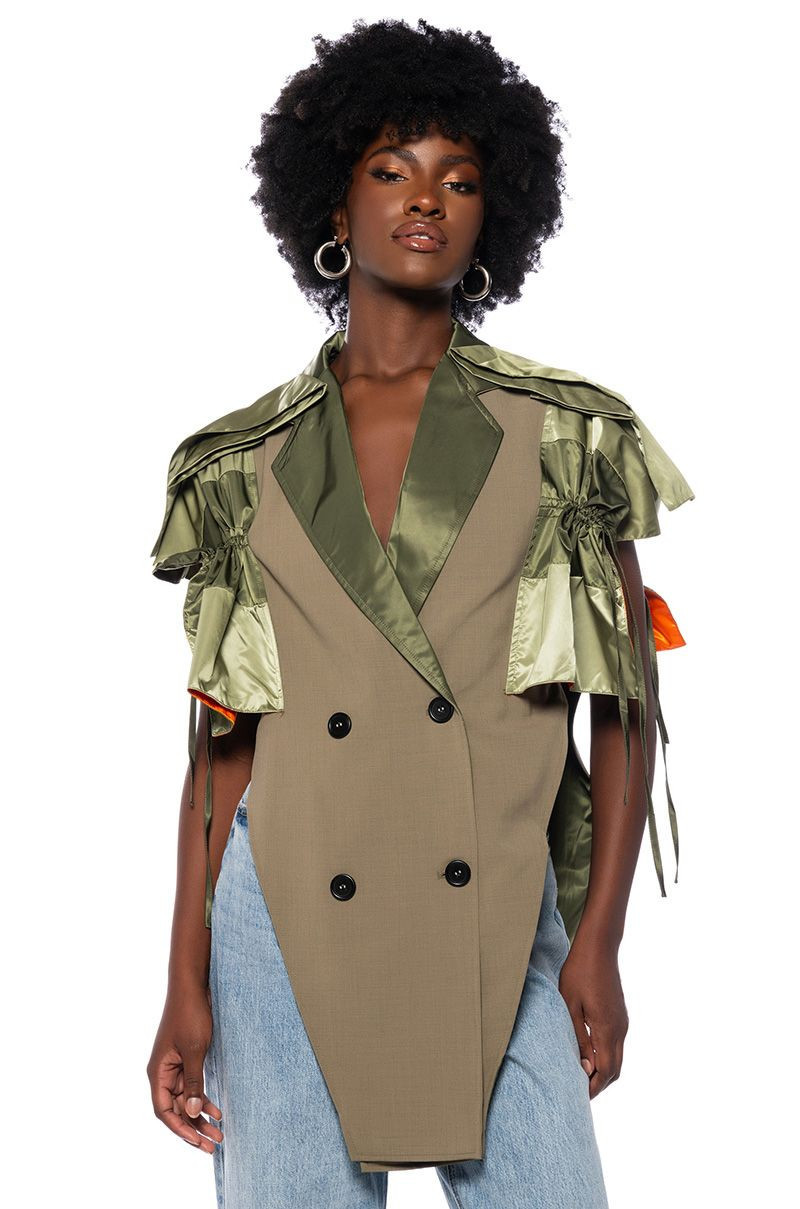 BOWERY DECONSTRUCTED MILITARY VEST | AKIRA