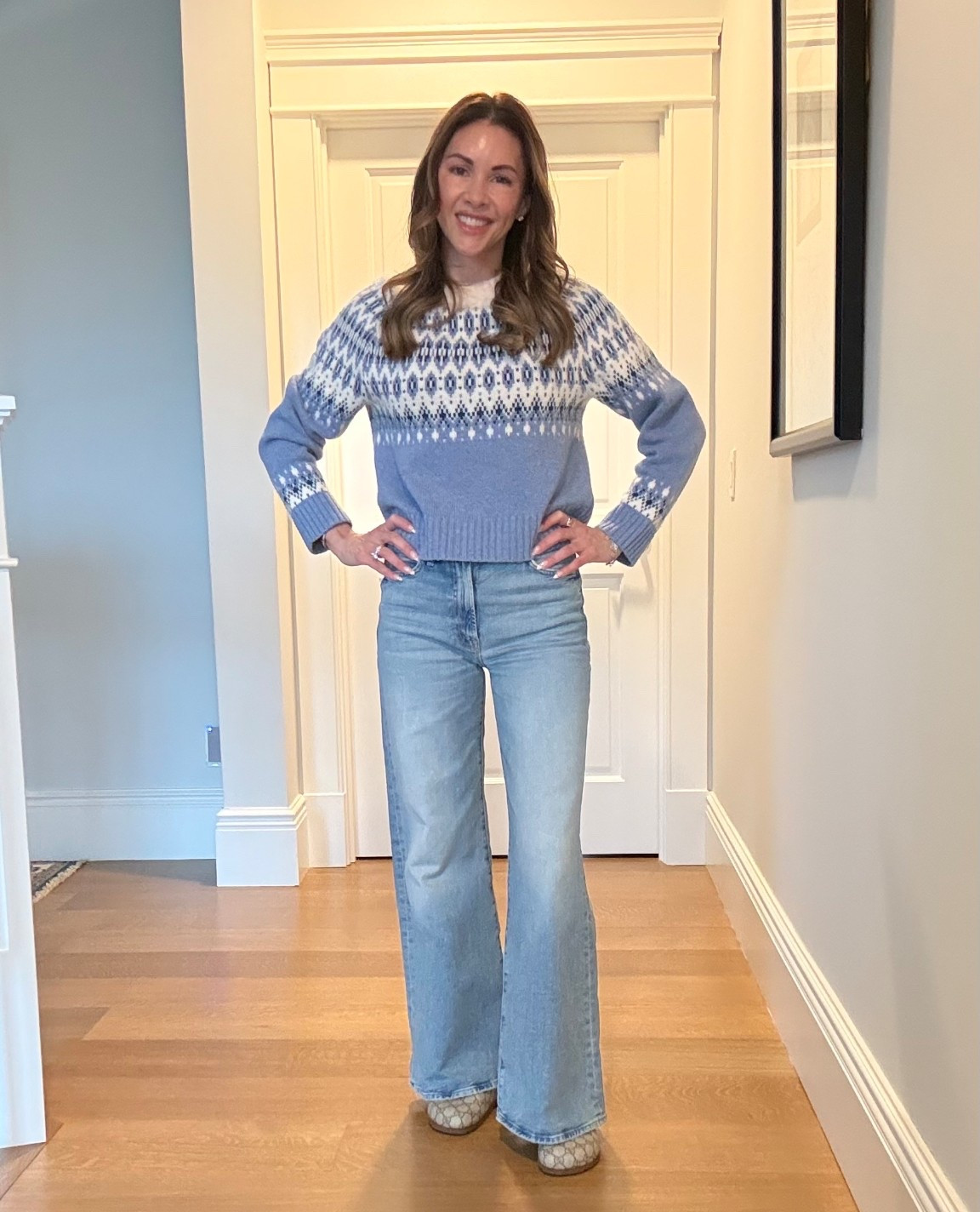 Heading out to dinner for my husband’s work tonight 💙 Keeping it classic in Rhody colors and my favorite Mother Denim LIL jeans—perfect for petites and such a great fit. It’s still a little chilly here, so I’m leaning into cozy sweater weather for a polished but comfortable look.

#LTKdayinmylife