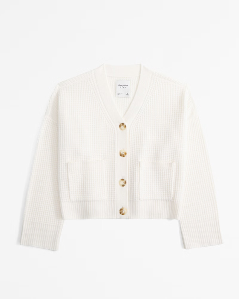 Waffle Cardigan | Abercrombie & Fitch (US)