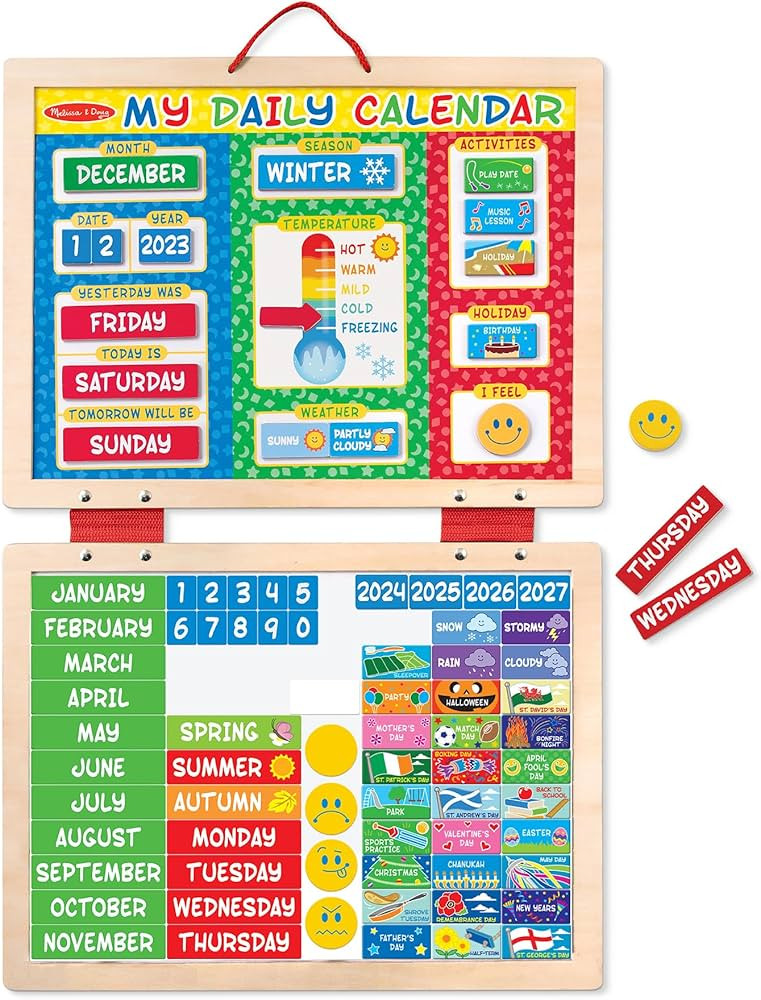 Melissa & Doug My First Daily Magnetic Calendar | Amazon (US)
