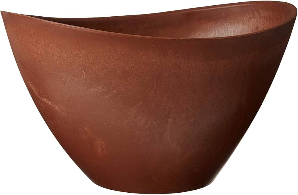 Arcadia Garden Products PSW YB41TC Swoop Pot, 16 by 12 by 9-Inch, Terra Cotta | Amazon (US)