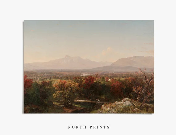 Fall Landscape Print  Vintage Autumn Painting  Digital | Etsy | Etsy (US)