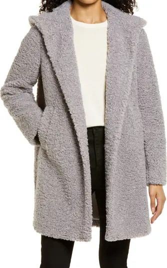 Hooded Faux Shearling Teddy Coat | Nordstrom