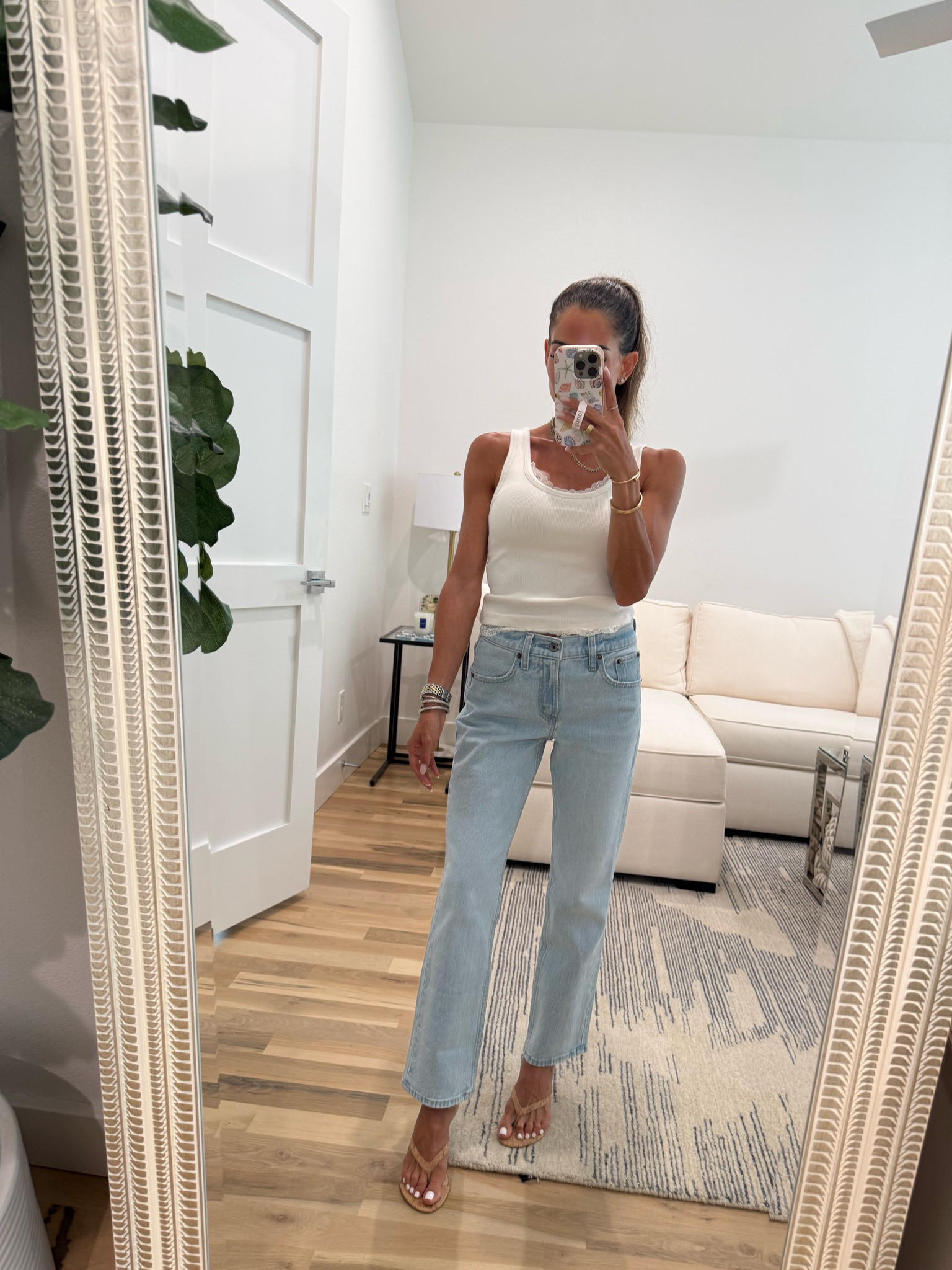 Light wash jeans size 23xs ribbed tank size xxs

#LTKPetite #LTKSaleAlert #LTKootd