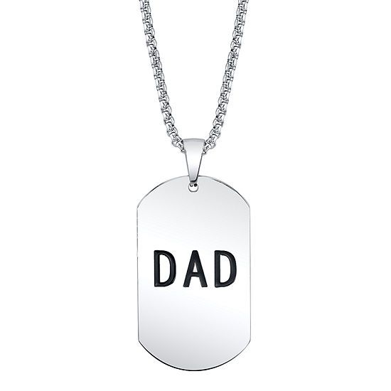 J.P. Army Men's Jewelry Dad Stainless Steel 24 Inch Cable Dog Tag Pendant Necklace | JCPenney