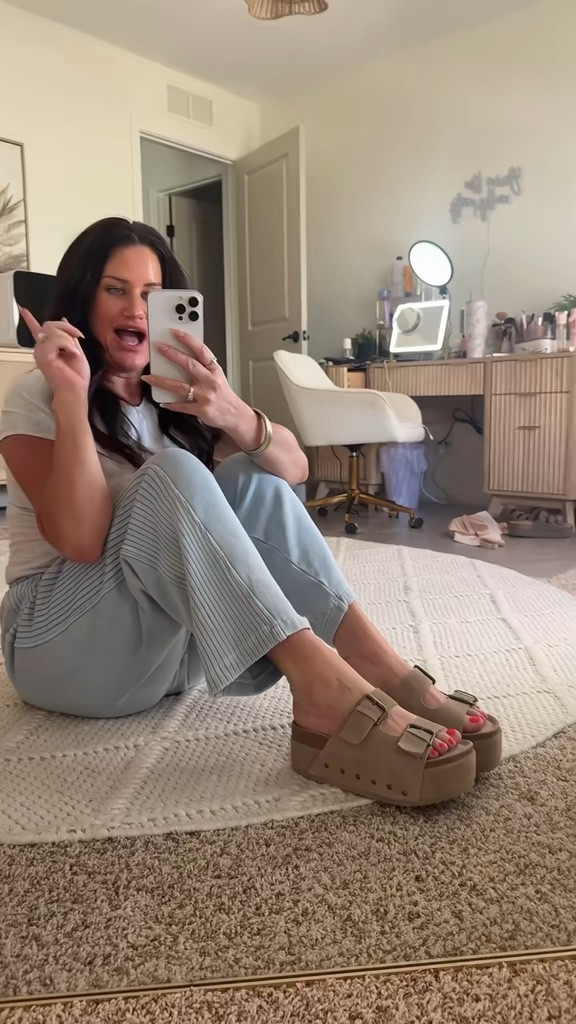These platform sandals are SO COMFY and so cute!! 

#LTKootd #LTKSaleAlert #LTKgrwm