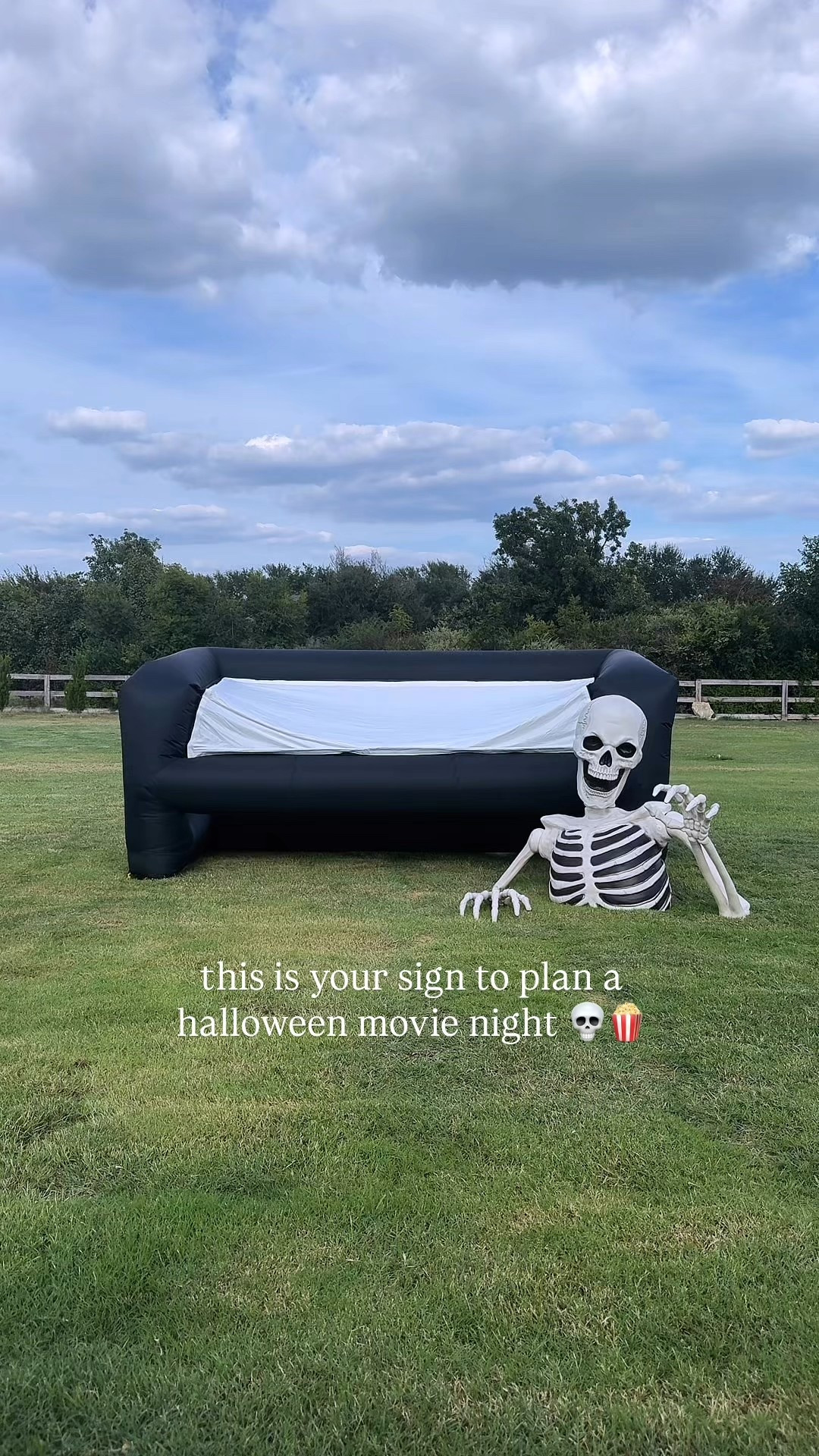 this is your sign to plan an outdoor halloween movie night 🎥👻
whether it’s with friends, family, or just you and some spooky snacks—set up the inflatable screen, grab your cozy blankets, and queue up your favorite halloween classic.
i added ghost sodas, popcorn snack boxes, and a few spooky touches to make it feel extra fun!

#LTKSeasonal #LTKHalloween #LTKHome