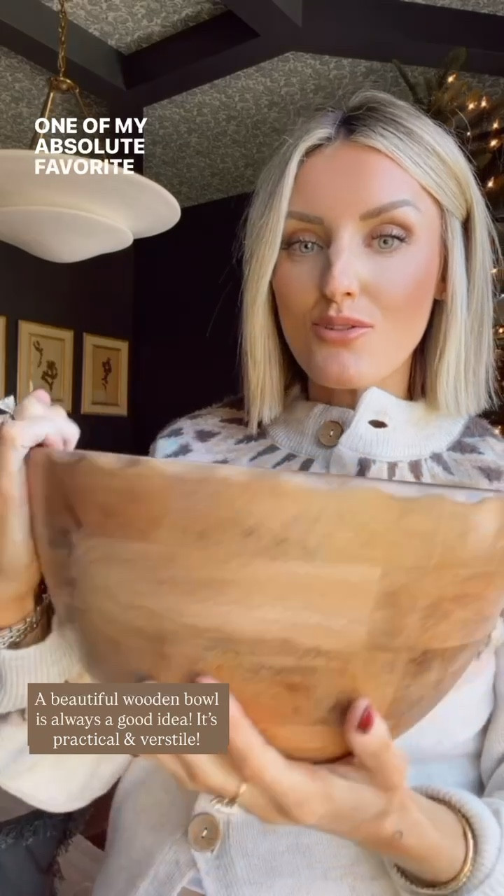 This wooden bowl from Target makes such a great gift for a hostess, mom, mother-in-law, new home-owner, etc.! So practical & affordable! 

Loverly Grey, Target find, Target home, gift guide, gift ideas, wooden bowl, salad bowl, serving bowl, Thanksgiving hosting essentials, Thanksgiving tablescape 

#LTKHome #LTKHoliday #LTKGiftGuide