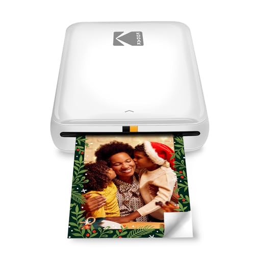 KODAK Step Instant Smartphone Photo Printer - Portable Mini Color Wireless Mobile Printer - Zink 2x3” Sticky-Back Photos - Bluetooth Compatible with iOS & Android Devices - Fun Editing App - White | Amazon (US)
