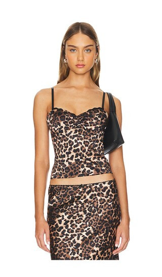 LIONESS Enigmatic Cami in Brown. - size L | Revolve Clothing (Global)