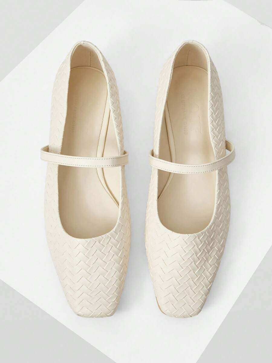 MOTF PREMIUM HALLOWEEN COMFORTABLE MINIMALIST SQUARE TOE MARY JANE FLAT SHOES FOR WOMEN, VERSATIL... | SHEIN
