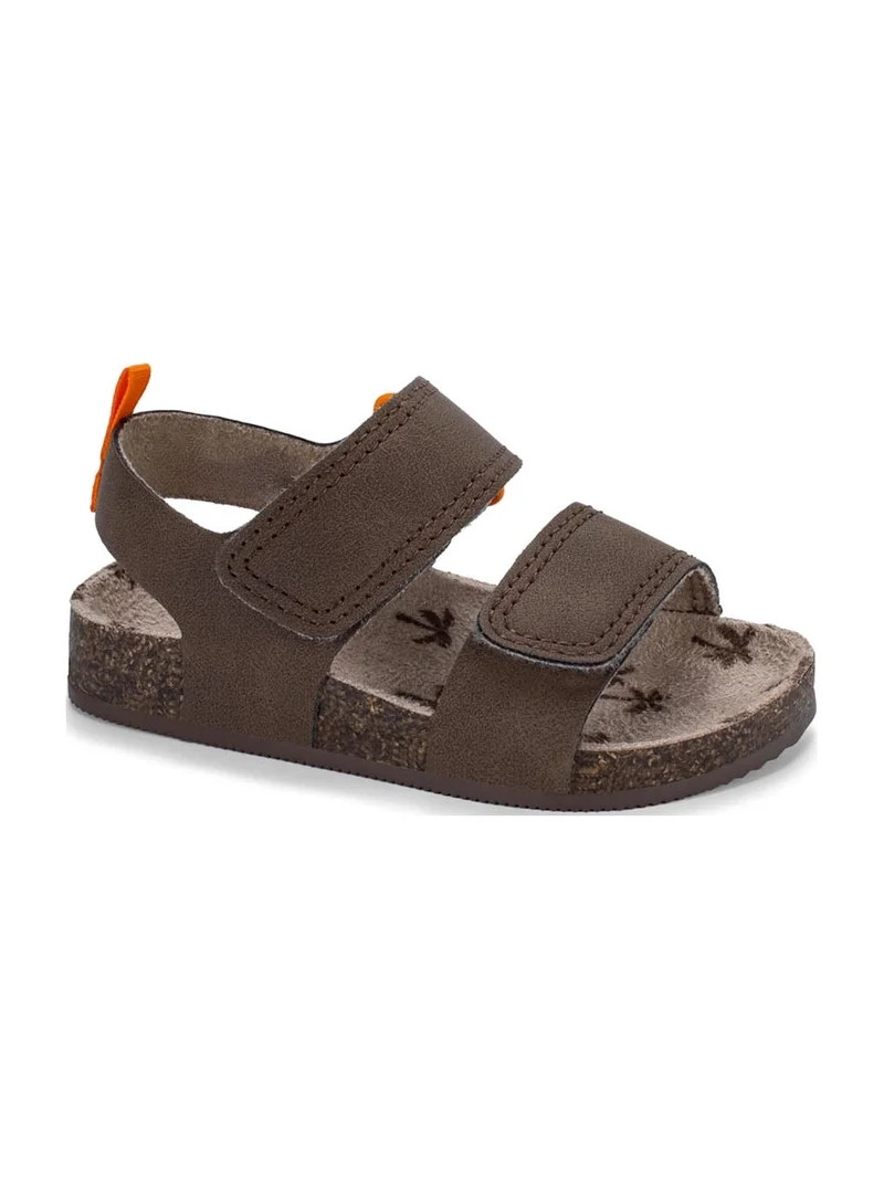 Wonder Nation Baby Boys Two Strap Footbed Sandals | Walmart (US)