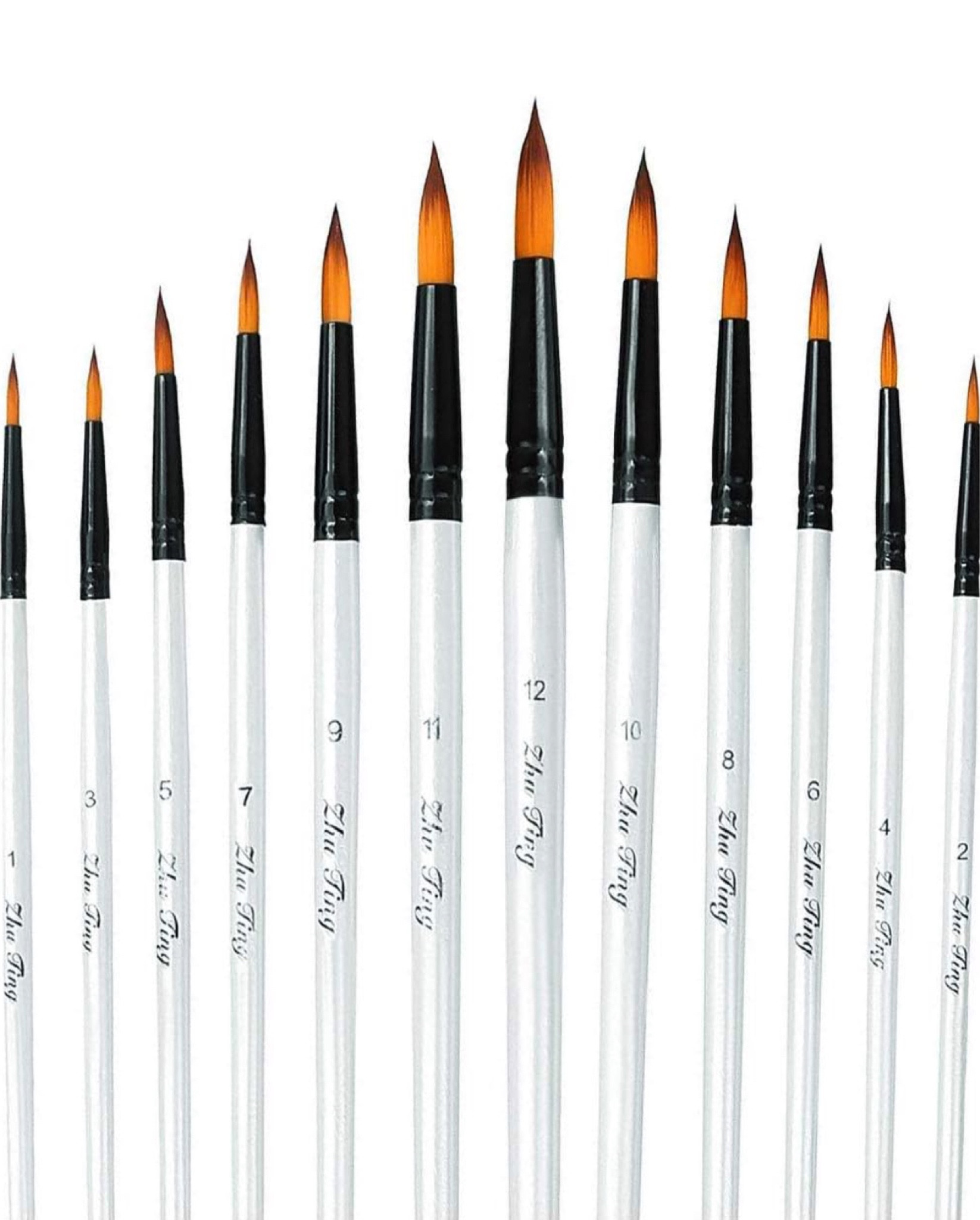 Acrylic Paint Brushes Set, 12pcs Professional Round-Pointed Tip Artist Paintbrushes for Acrylic Watercolor Oil Painting, Face Body Nail Art, Crafts, Canvas, Rock, Shoes, Miniature Model & Fine Detail

#LTKfamily #LTKhome #LTKkids
