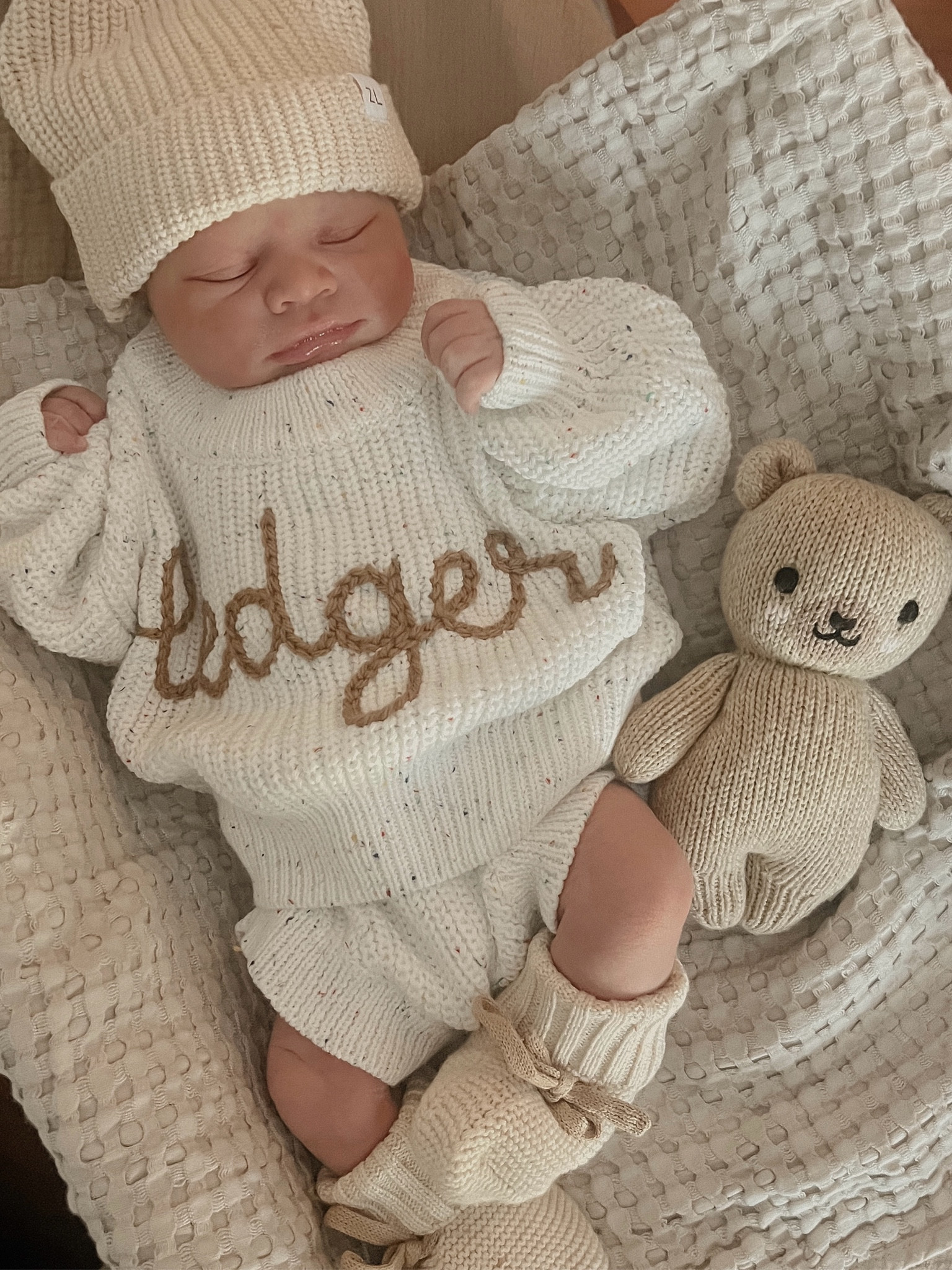 Newborn custom sweater. 🤍

#LTKBump #LTKBaby #LTKFamily