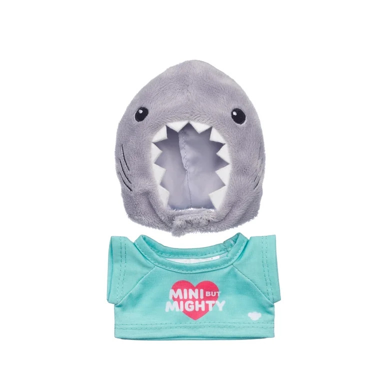 Build-A-Bear Mini Beans Shark Plush with Hood & T-Shirt | Walmart (US)