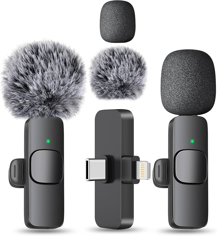 MAYBESTA Wireless Mini Microphone for iPhone, Android Phone - Bluetooth Lavalier Lapel Mic for Au... | Amazon (US)