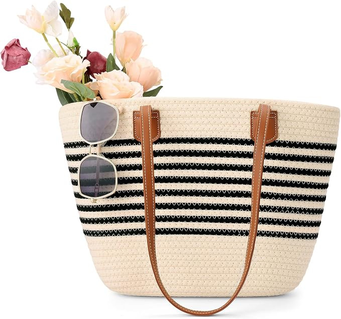 RNIEGA Women’s Straw Tote Bag Large Woven Shoulder Bag | Amazon (US)